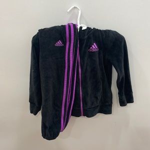 Kids Adidas velour tracksuit